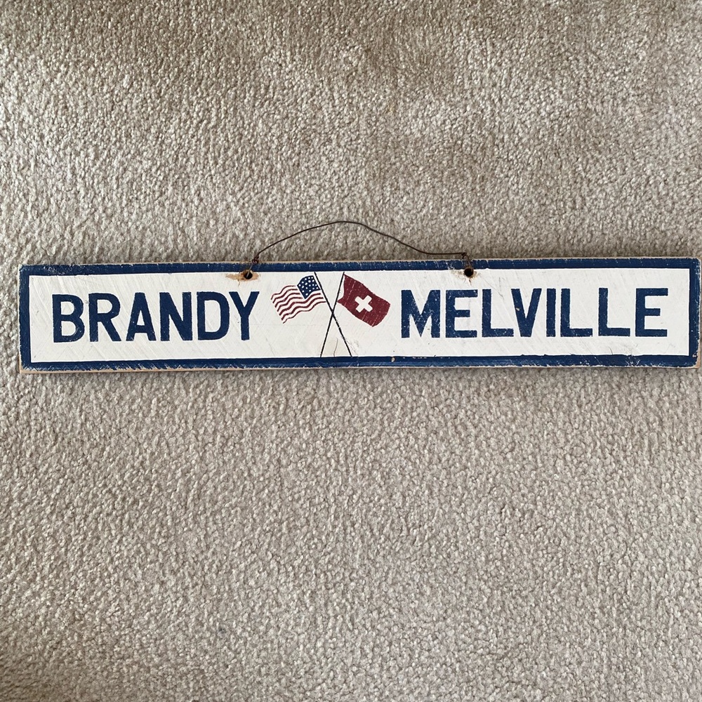Brandy Melville Wooden Sign